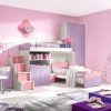 entrancing-pink-purple-themed-children-bedroom-inspiration-with-two-story-bed-also-creative-book-wall-racks-awesome-children-bedroom-designs-with-inspi
